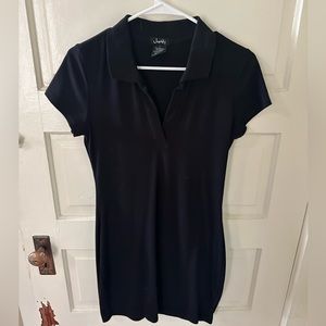 Black Mini Dress with Collar